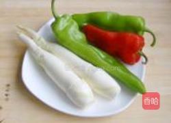 三丝茭白的做法图解1