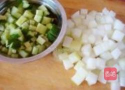 双瓜肉末炸酱面的做法图解2