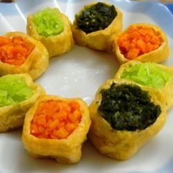 豆腐雕鱼彩蔬盅的做法[图]