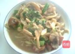 蒜苗炒蘑菇的做法图解7