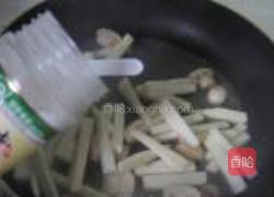 茭白炒口蘑的做法图解5