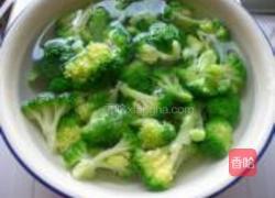 西兰花拌蘑菇的做法图解3