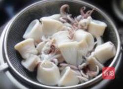 香煎鱿鱼筒的做法图解4