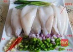 香煎鱿鱼筒的做法图解1