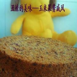 玉米柿果酱戚风的做法[图]