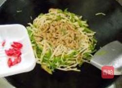 空心菜梗炒肉丝的做法图解12