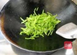 空心菜梗炒肉丝的做法图解7