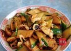 黄瓜豆干炒八带的做法图解12