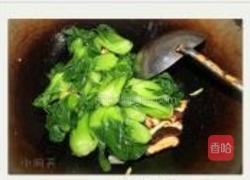 香菇油菜的做法图解4
