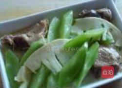 咸鹅炖双笋的做法图解4
