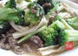 酱牛肉拌腐竹西兰花的做法图解8