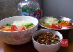 爱心炸酱面的做法图解21