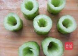 虾仁黄瓜盅的做法图解6
