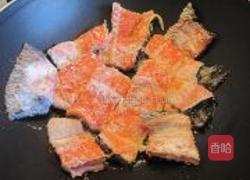 三文鱼骨韭菜花的做法图解3
