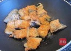 三文鱼骨韭菜花的做法图解4