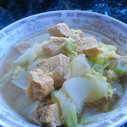 白菜炖冻豆腐的做法[图]