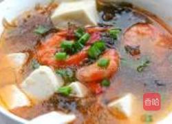 紫晶藻鲜虾豆腐汤的做法图解7