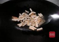 大蒜炒豆干的做法图解3