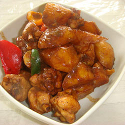 香辣土豆焖鸡块的做法[图]