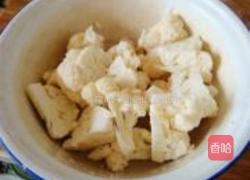 番茄菜花蒸蛋的做法图解2