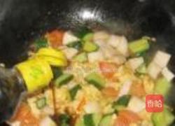 杂蔬蛋炒杏鲍菇的做法图解8