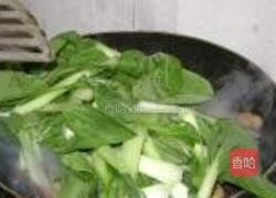 蚝油香菇油菜的做法图解7