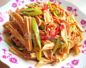 豆瓣腐竹魷魚絲