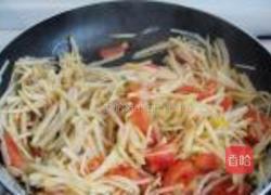 土豆丝炒西红柿的做法图解5