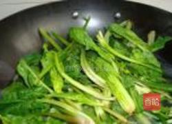芝麻菠菜的做法图解2