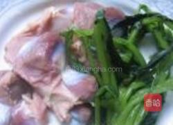 雪里红炒鸭胗的做法图解1