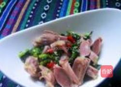 雪里红炒鸭胗的做法图解6