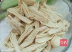 香菇炒腐竹的做法图解2