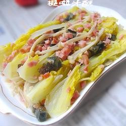 金针菇蒸娃娃菜的做法[图]