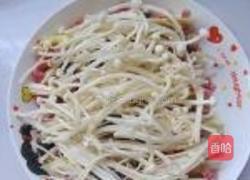 金针菇蒸娃娃菜的做法图解7