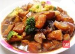 西兰花烧茄子的做法图解8