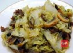 口蘑白菜的做法图解8