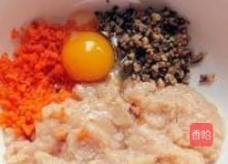 蔬菜香菇鸡肉丸的做法图解1