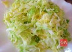 炒馍片包菜的做法图解3