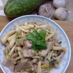 白玉菇炒肉片的做法[图]