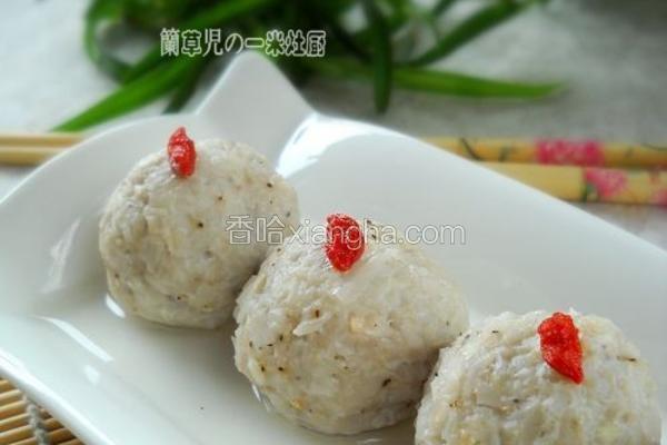 蒸莲藕肉丸