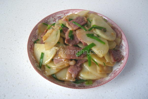 香葱腊肉土豆片