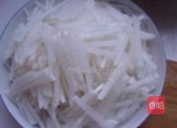 萝卜丝炒牛肉的做法图解1