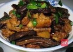 茄子干烧鸡的做法图解1