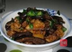 茄子干烧鸡的做法图解3