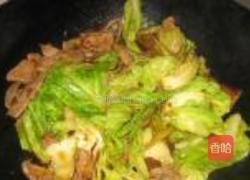 泡椒白菜炒猪肝的做法图解9
