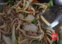 娃娃菜百叶肉丝的做法图解7