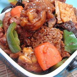 烤麸焖鸡腿的做法[图]