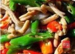 私房辣炒鸭肠的做法图解5