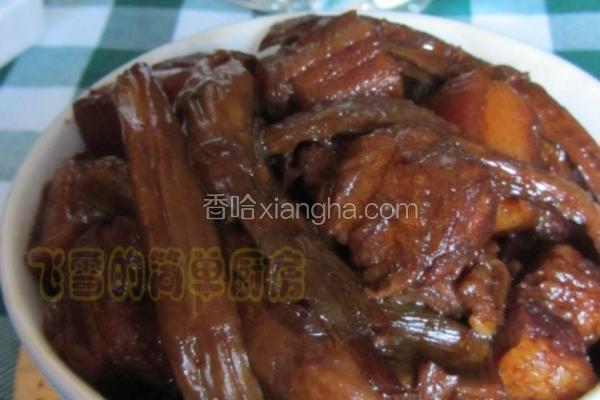 野笋干煮肉