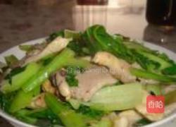 油菜平菇的做法图解7